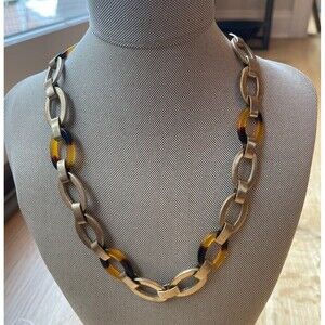 Barbed Wire Necklace and earrings Chain Gold set
